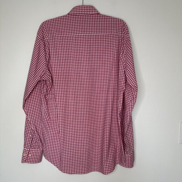Peter Millar Button Down Shirt Size L Plaid Summer Comfort Preppy Stretch - Picture 2 of 11